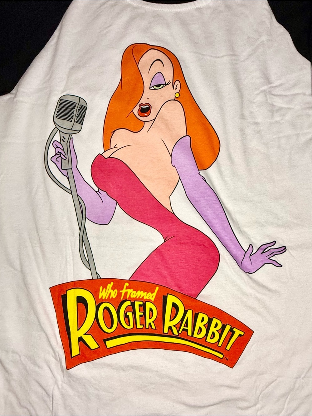 Who Framed Roger Rabbit Jessica Rabbit Graphic Raglan Tee -